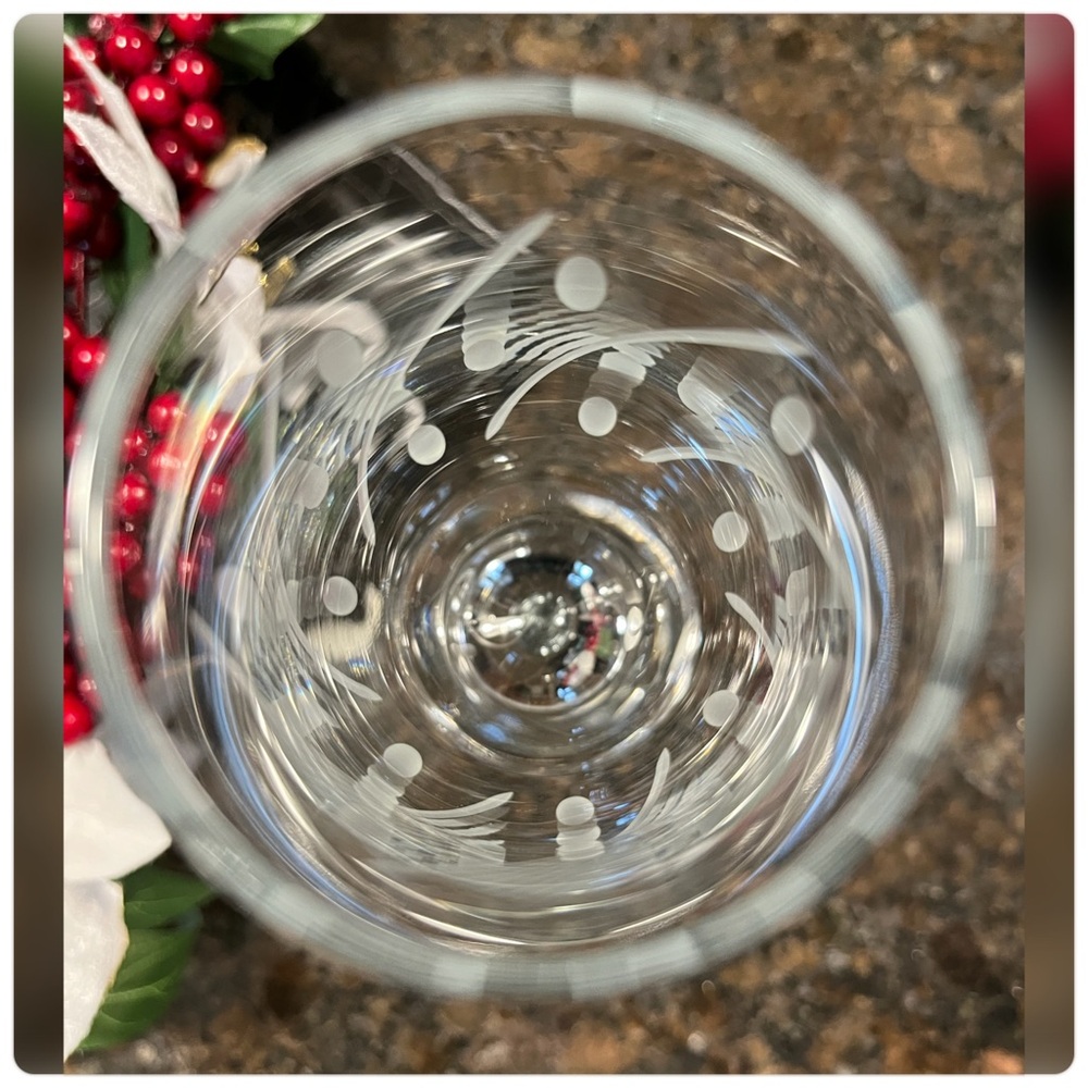 Pasabahce-Crystal Etched Champagne Glasses-Made In Turkey-Rare! - Picture 4 of 6